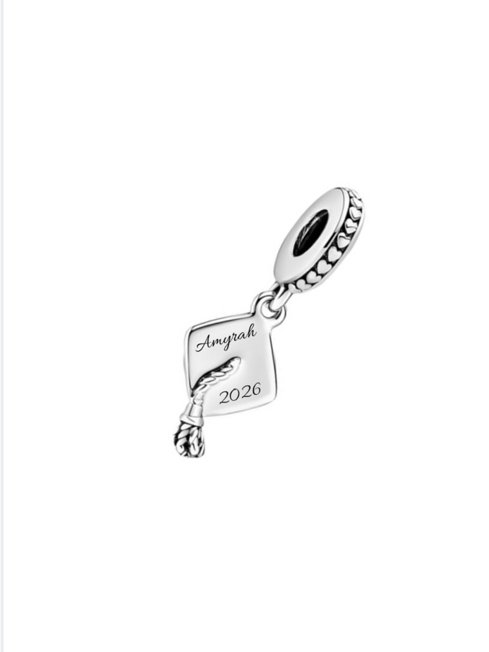 Personalized Graduation Cap and Tassel Name and Year Graduation Dangle Charm